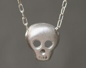 Skull Necklace in Sterling Silver UNISEX