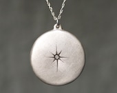 Starburst Necklace in Sterling Silver with Diamond