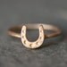 Horseshoe Ring in 14K Gold