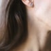 Peace Sign Stud Earrings in Sterling Silver