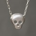 Skull Necklace in Sterling Silver UNISEX