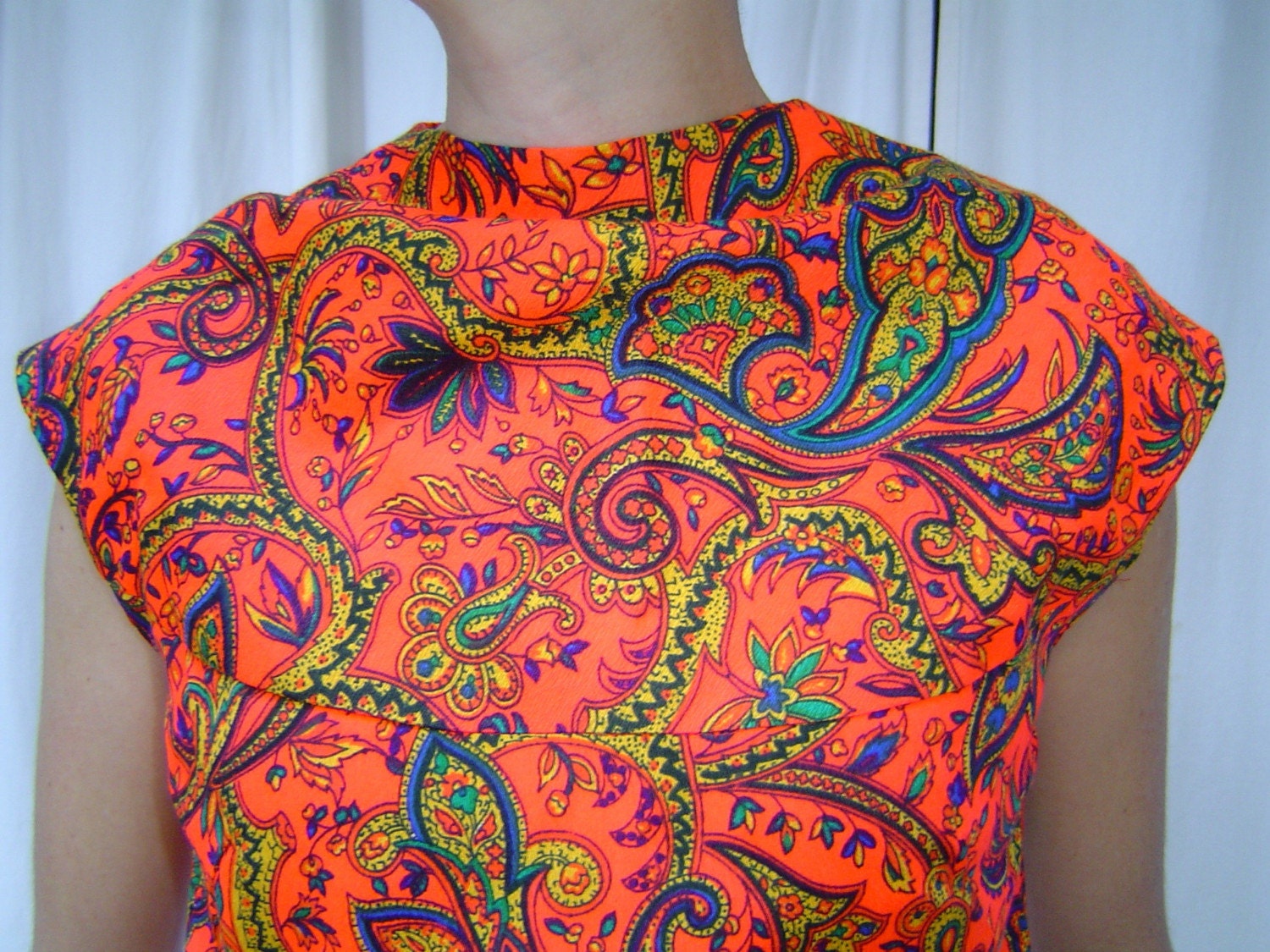 Reserved for FindingEmo Neon Vintage Paisley
