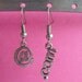 At Geek Dot Com Earrings - Asymetrical Nerdy Internet Earrings