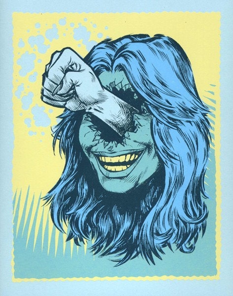Inspiration Strikes - Female - limited edition screenprint