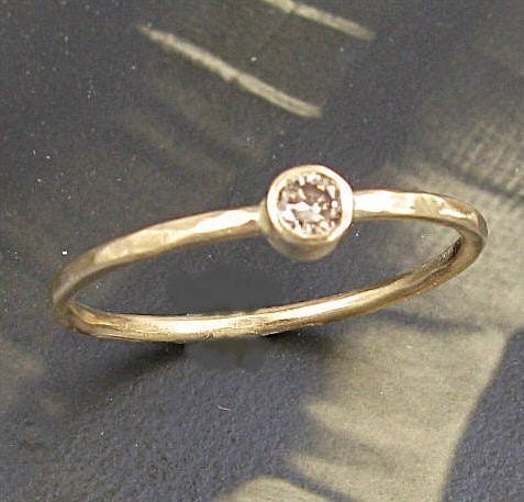 Gold and Chocolate - 14k Gold and Chocolate Diamond Ring