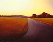 Sunset on Safari - Original landscape painting