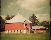 The Round Barn Fine Art Photograph 8x8 - Home Decor