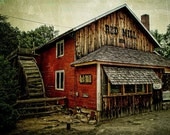 The Red Mill - 8x12 Fine art photograph waupaca wisconsin - Home Decor