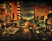 Downtown College Avenue - 8x12 Fine art photograph Appleton wisconsin - Home Decor