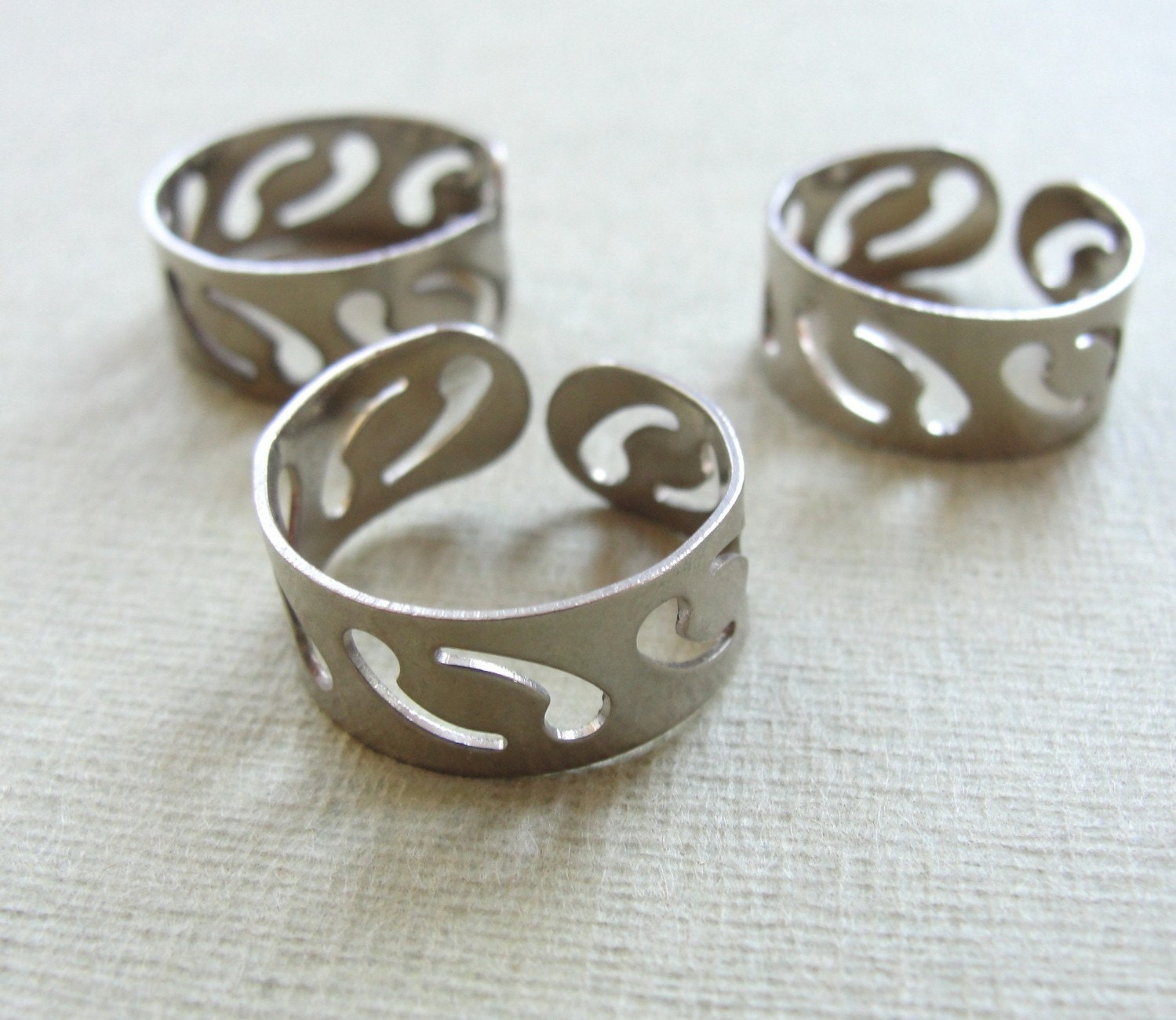 Adjustable ring blanks  3pc