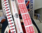 3 Trims LONDON Baby mix of 3 metre Trims1 fat RED Union Jack plus soldiers and crowns