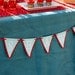 Modern Pennant Little Red Wagon Name Garland - Radio Flyer theme Banner