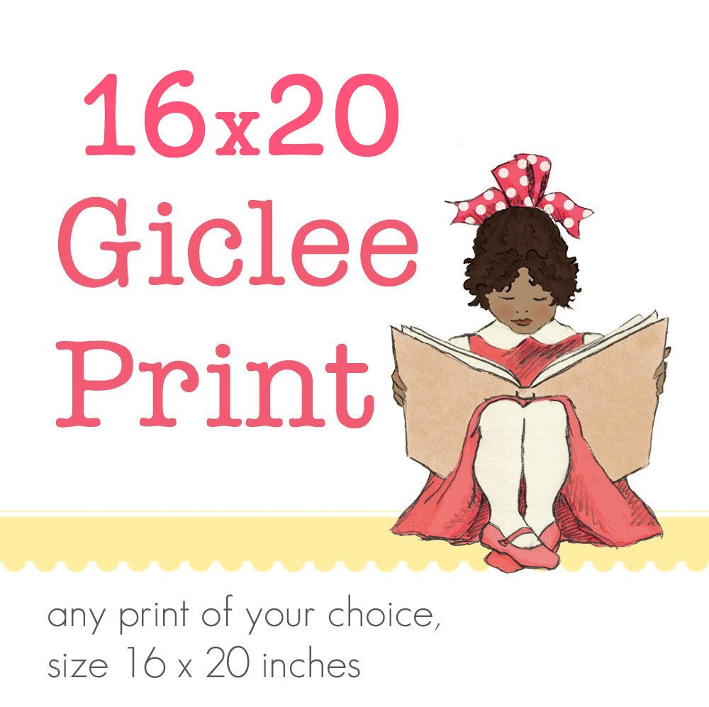 Children's Wall Art Print - 16x20 PRINT