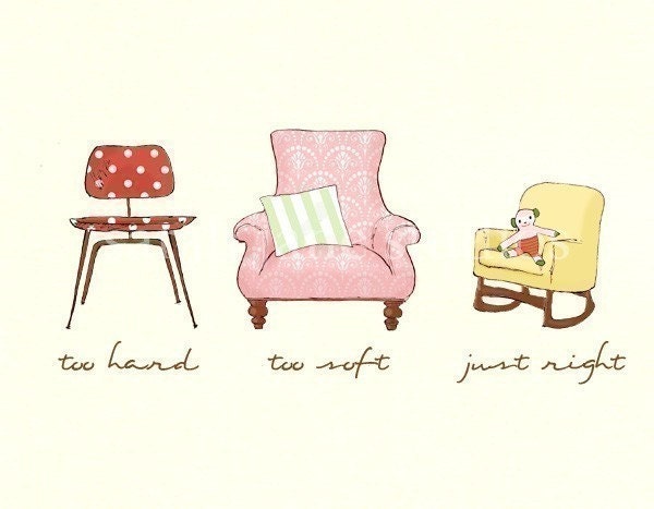 The three bears revisited--girl chairs