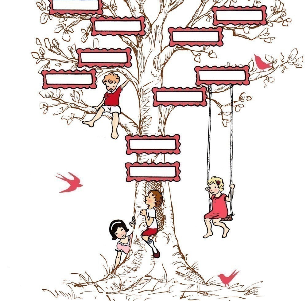 Family Tree. vintage summer.