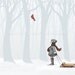 Children's Wall Art Print - Winter Cheer - 8x10 - Girl Kids Nursery Room Decor