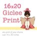 Children's Wall Art Print - 16x20 PRINT