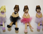 Ballerina Girl Hair clippie, Custom colors