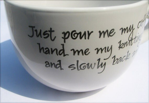 Ginormous Mug for Knitters