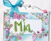 Hand personalized Leela pottery barn room name sign