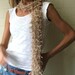 Nude ribbon scarf