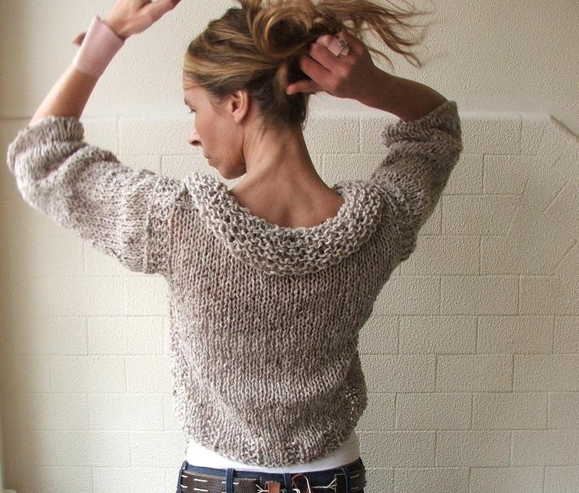 Oatmeal Alpaca blend tweed cardigan 1 - 2 left in this shade