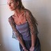 Black shrug with Gold and Silver, firefly loose weave evening shrug