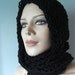 STYLING IT Black Hoodie scarflette