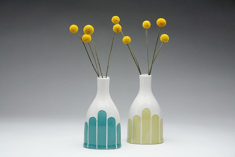Modern Stripe Bottle Vase