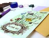Thank You Wild Flower Bouquet Card Set