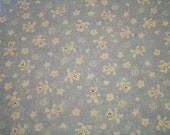 Light Blue Teddy Bear Fabric, 1 yard
