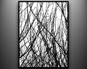 Branches 1: 18x24 Hand-Cut Paper Art, framed and one-of-a-kind