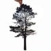 Pine Tree Portrait 18x24 original papercut