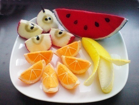 Felt Fruit Slices (Patterns and Instructions via Email)