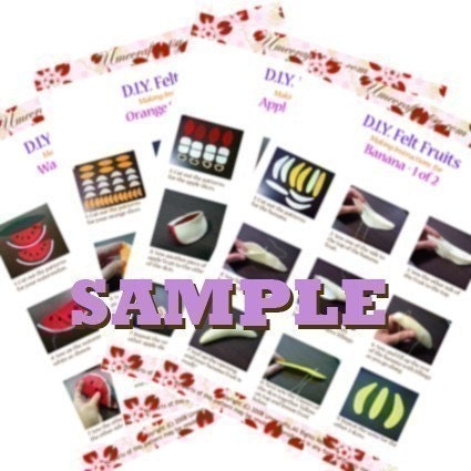 Felt Fruit Slices (Patterns and Instructions via Email)