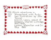 SALE - Alice in Wonderland: The Card Catalog Series - 5x7 print