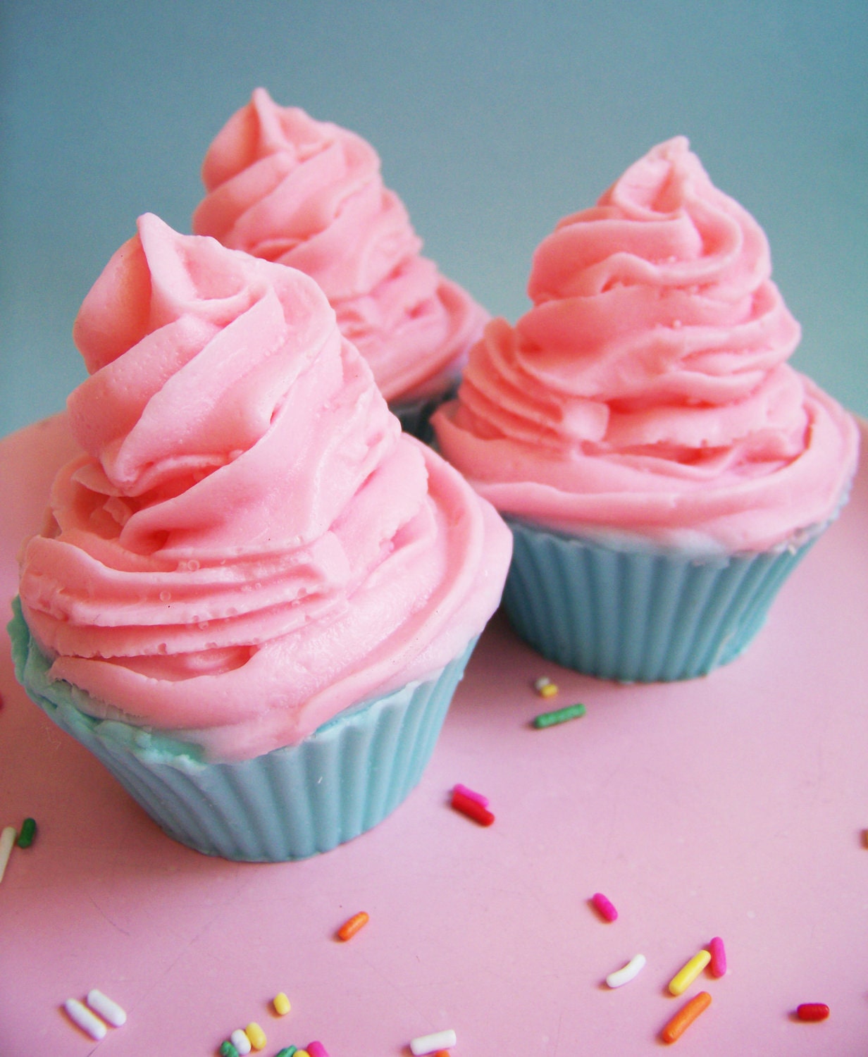 Jumbo Cotton Candy Cupcake Soap