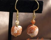 Stunning Fire Agate Earrings 11-033