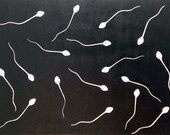 Made To Order  Sperm Wallpaper  Sperm Bedding  Sperm Curtains ETC