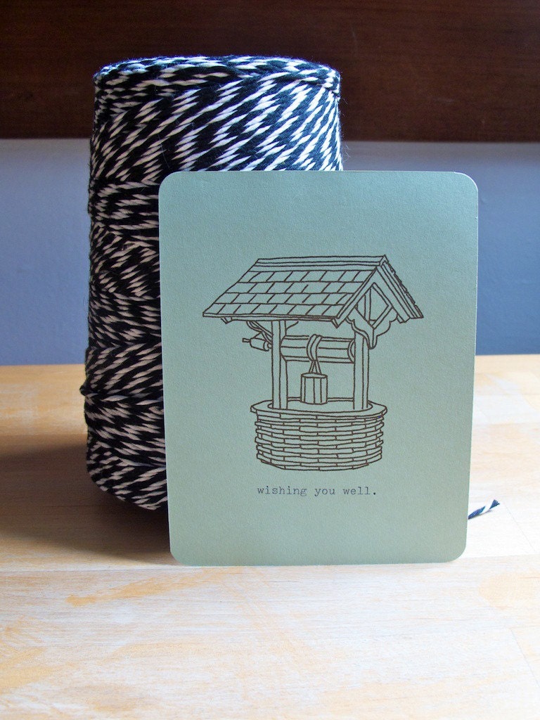 Wishing You Well (single gocco flat card)