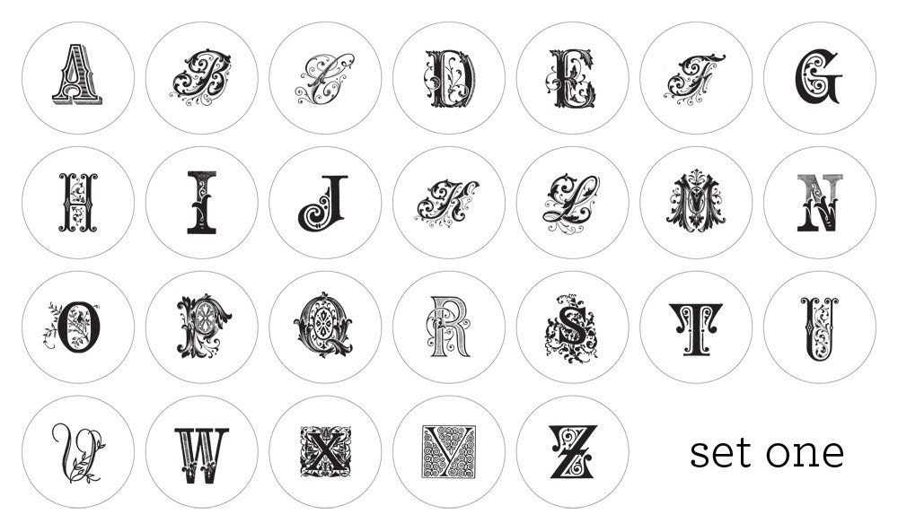 vintage alphabet buttons