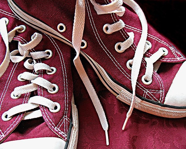 Maroon Chucks - 8x10- Photographic Print 