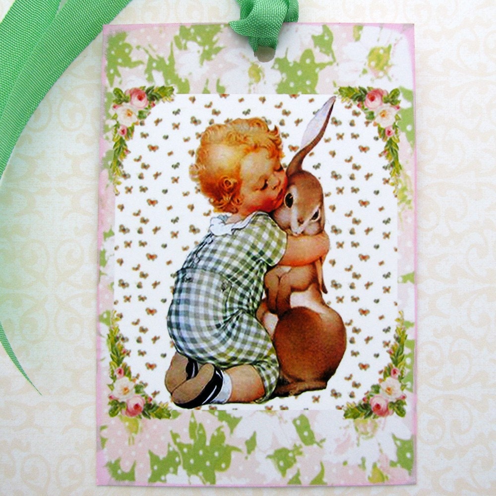 Sweet Baby and Bunny Gift Tags