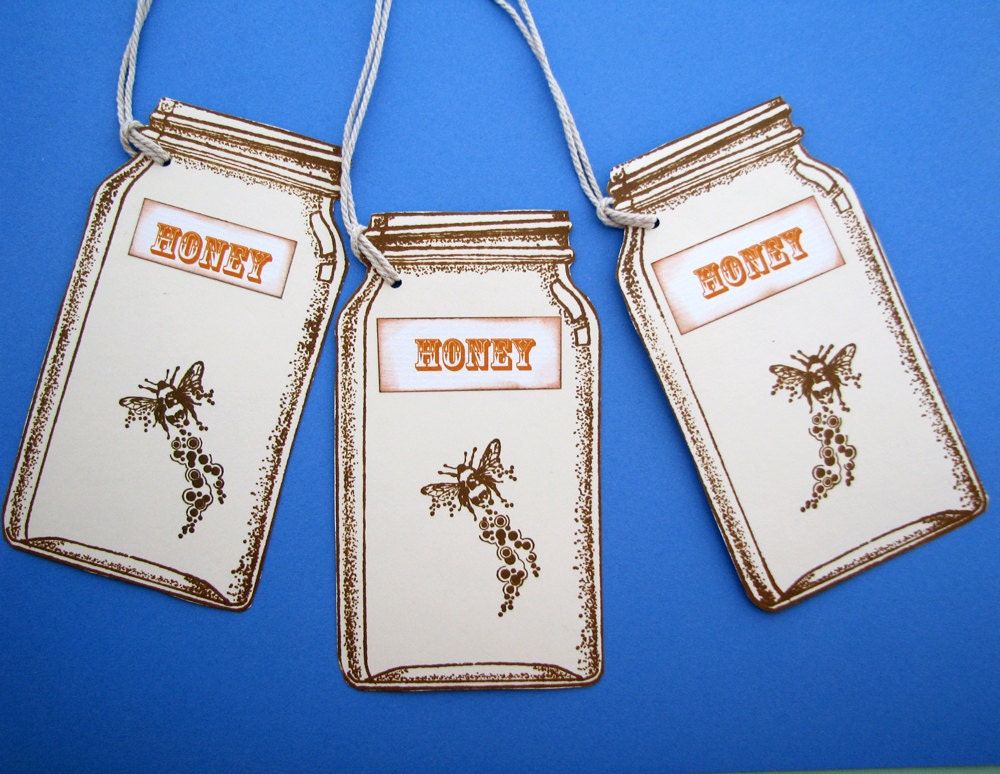 Honey Bee Jar Gift Tags