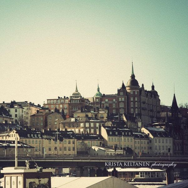 8x8 inch print Early morning in Stockholm