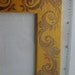 Gold Swirl Painted Canvas Picture Frame