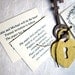 100 Save the Date Lock and Key Announcement Wedding Favor - Flower Seed - DIY Supplies