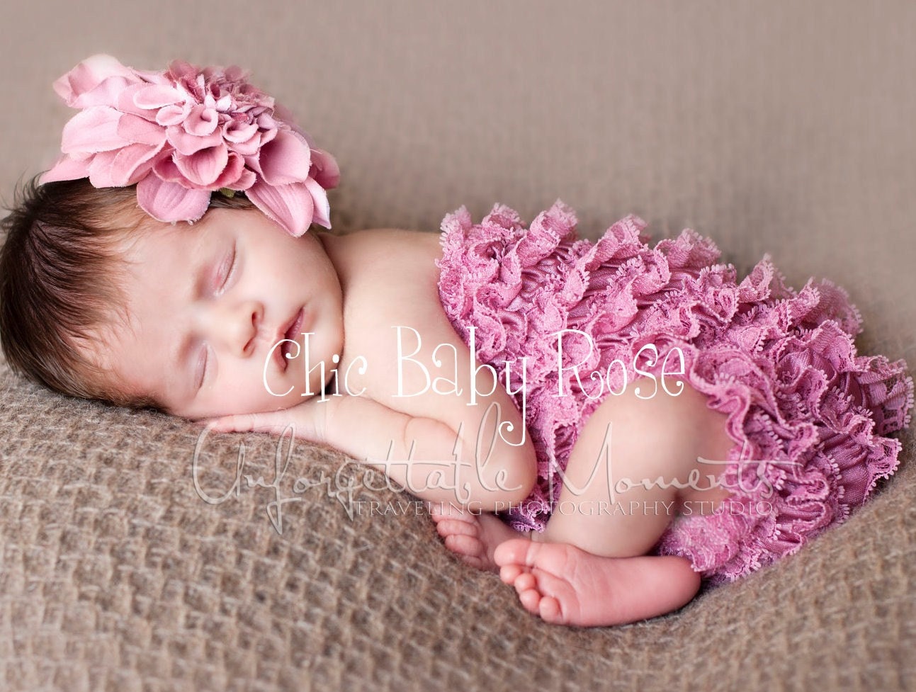 The Original Newborn Petti Romper in 21 Colors by Chic Baby Rose Great Photo Prop