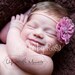 Lace Rosette Clip or Band in 21 Colors by Chic Baby Rose in 2 Sizes