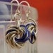 Eternity Silver Earrings - The Stylish Side of Chainmaille - Your Pick of Accent Color
